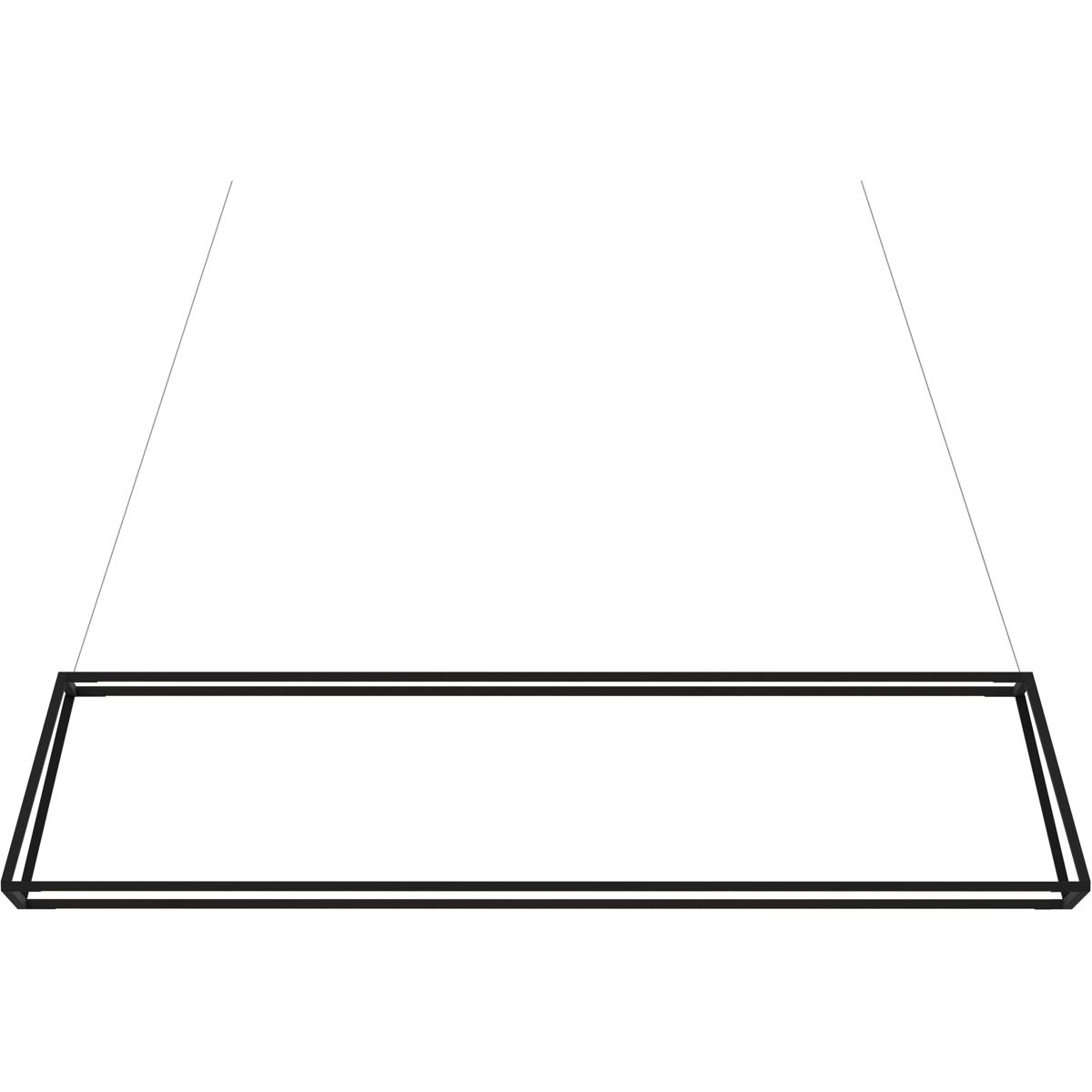 Koncept ZBP-54-RR-SW-MTB-CNP Z-Bar Rise LED 14 inch Matte black Pendant Ceiling Light, Rectangle